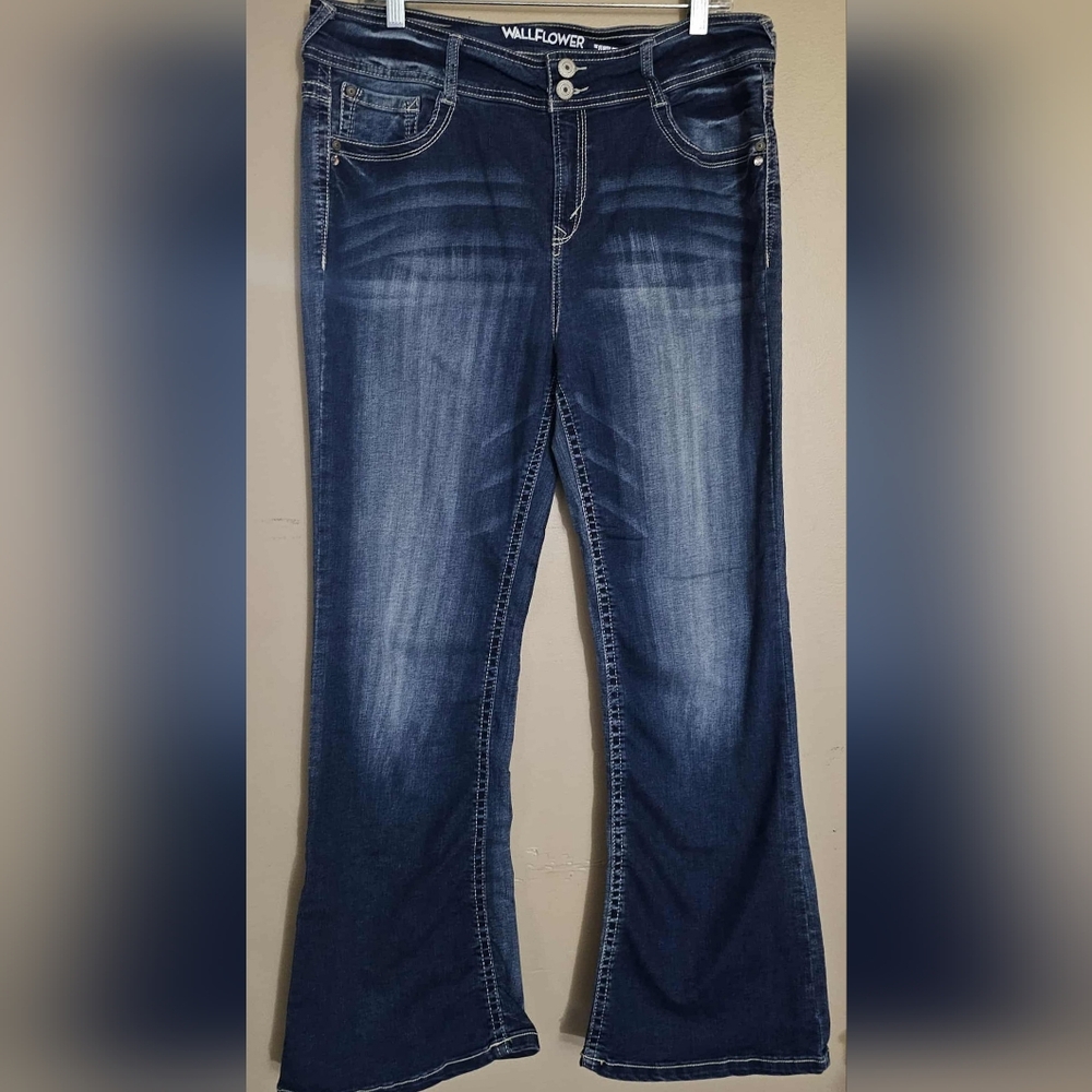 Wallflower Dark Blue Flare Jeans